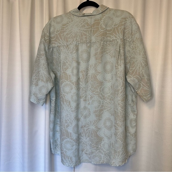 Ocean Pacific Shirt Men’s XXL Blue Floral Button Front Vintage Hawaiian Camp OP - Picture 8 of 9